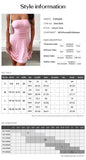 Women's Strapless Tube Dress Sleeveless A Line Min - Rosa Apparel