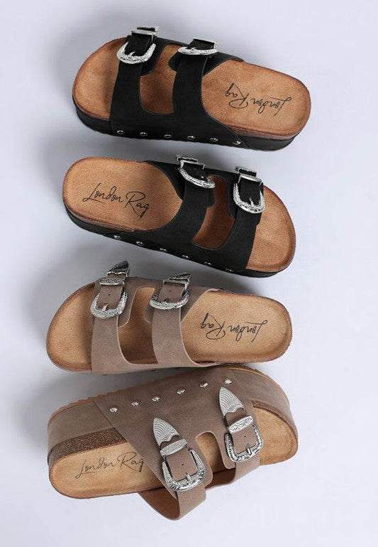 Zaphod Faux Leather Flatform Slip-Ons – Women’s Chunky Slip-On Shoes by Rosa Apparel - Rosa Apparel