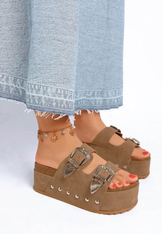 Zaphod Faux Leather Flatform Slip-Ons – Women’s Chunky Slip-On Shoes by Rosa Apparel - Rosa Apparel