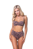 Zebra Print Underwire Bikini Set - Rosa Apparel