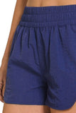 Zenana Windbreaker Smocked Waistband Running Shorts - Rosa Apparel