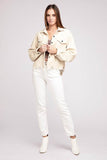 POL Oversized Ribbed Front Pocket Long Sleeves Shacket - Rosa Apparel