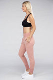 Ambiance Comfy Stretch Lounge Elastic Waist Sweat Pants - Rosa Apparel