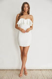 One And Only Sweetheart Neckline Lined Mini Dress - Rosa Apparel
