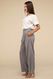 Lilou Waffle Trouser Knit Fabric Formal Pants - Rosa Apparel