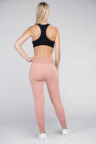 Ambiance Comfy Stretch Lounge Elastic Waist Sweat Pants - Rosa Apparel