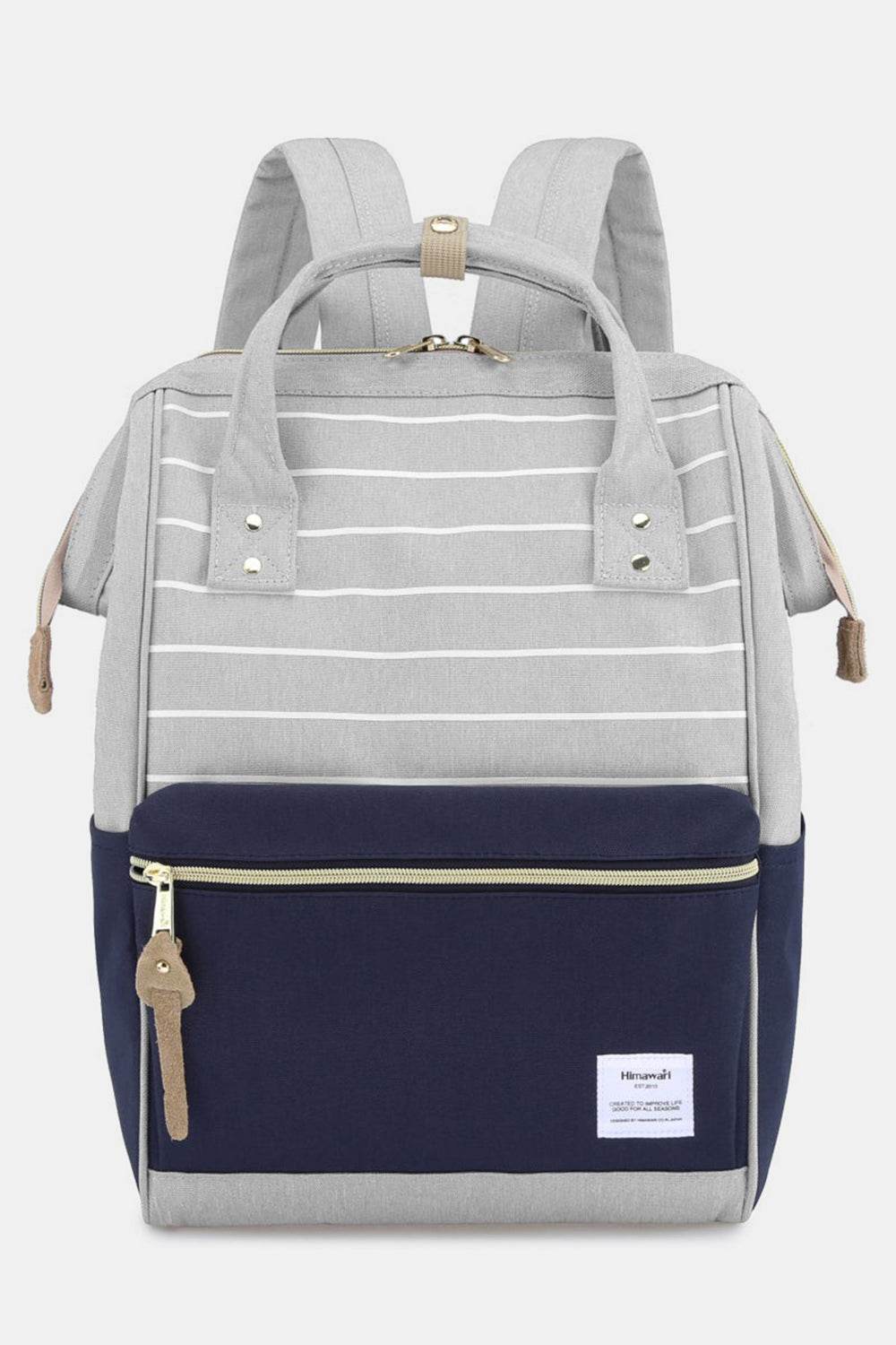 Himawari Waterproof Canvas Backpack Bag with Side Pockets - Rosa Apparel