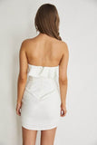 One And Only Sweetheart Neckline Lined Mini Dress - Rosa Apparel