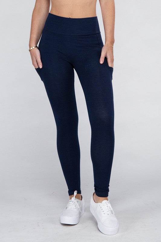 Ambiance Active Leggings Featuring Concealed Pockets - Rosa Apparel