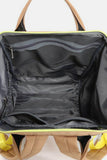 Himawari Contrast Waterproof Backpack Bag with Reinforced Edges - Rosa Apparel