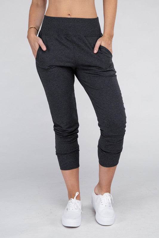 Ambiance Comfy Stretch Lounge Elastic Waist Sweat Pants - Rosa Apparel