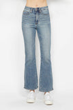 Judy Blue Full Size Tummy Control Back Embroidered Pocketed Bootcut Jeans Plus Size - Rosa Apparel