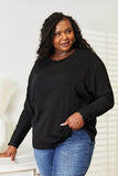 Double Take Seam Detail Round Neck Long Sleeve Top - Rosa Apparel