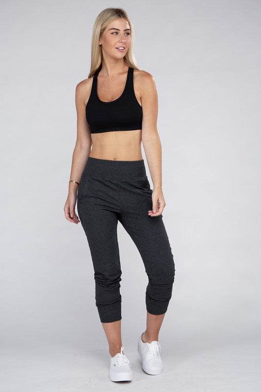 Ambiance Comfy Stretch Lounge Elastic Waist Sweat Pants - Rosa Apparel