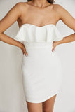 One And Only Sweetheart Neckline Lined Mini Dress - Rosa Apparel