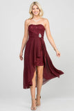 LA SCALA Open Back Lace and Chiffon Surplice Elegant Dress - Rosa Apparel