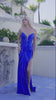 Juliet Satin Strapless Gown with Sculpted Bodice and High Side Slit JT2673R