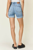Judy Blue Full Size Tummy Control High Waist Denim Shorts Style #:150205 - Rosa Apparel
